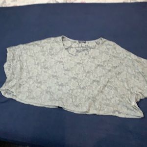 Floral lace overlay top